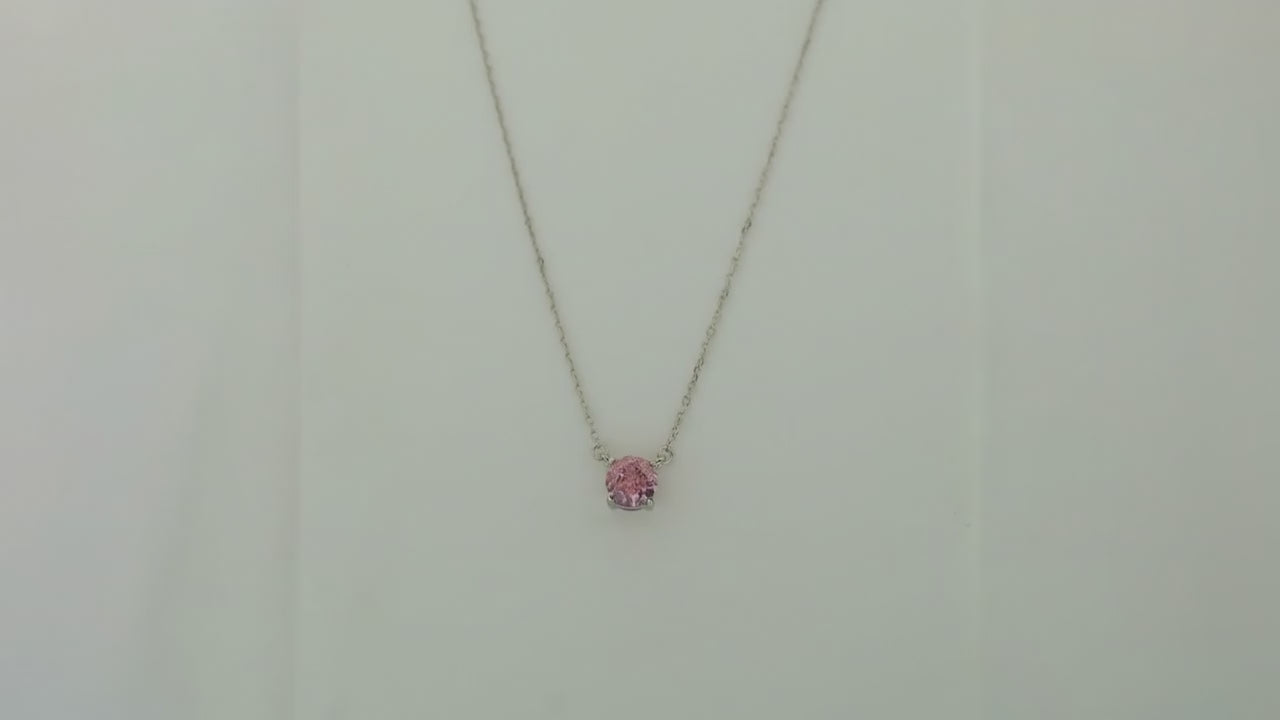 Expression Sakura Studded Rhodium Necklace 5