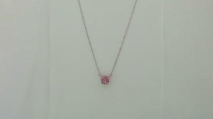 Expression Sakura Studded Rhodium Necklace 5