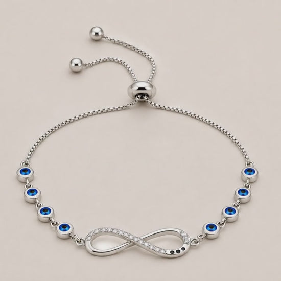 Foster Studded Adjustable Evil Eye Bracelet 5