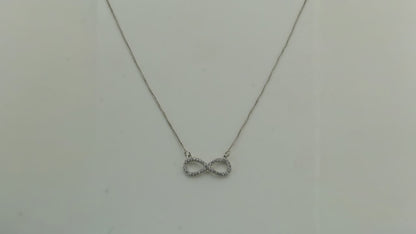Forevermore Studded Rhodium Necklace 5
