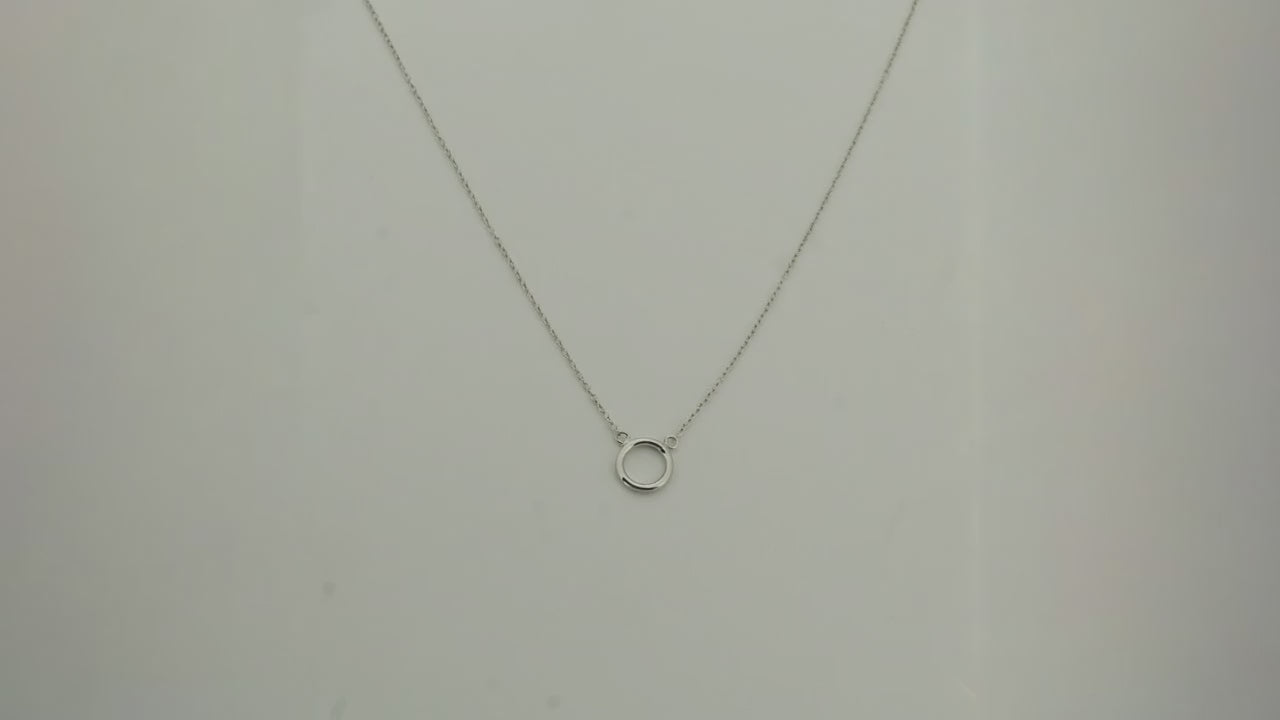 Completeness Rhodium Necklace 5