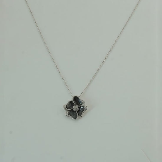Devil's Rose Rhodium Necklace 5