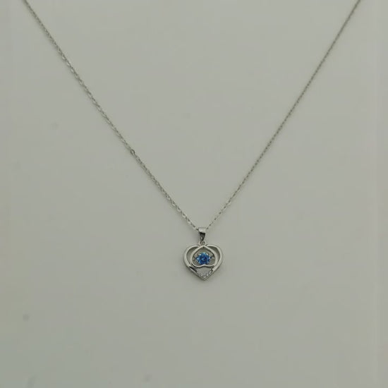Radiant Heart Rhodium Necklace 5