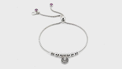 Her Medallion Silver Bracelet for Women 5