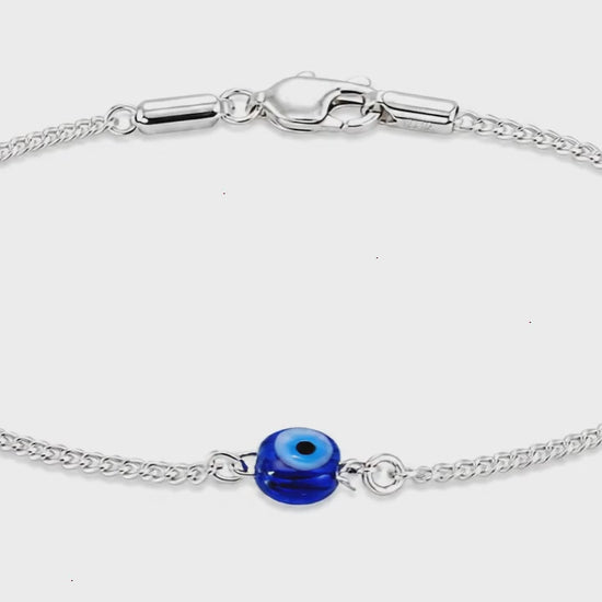 Solo Watcher Silver Evil Eye Bracelet for Women 5