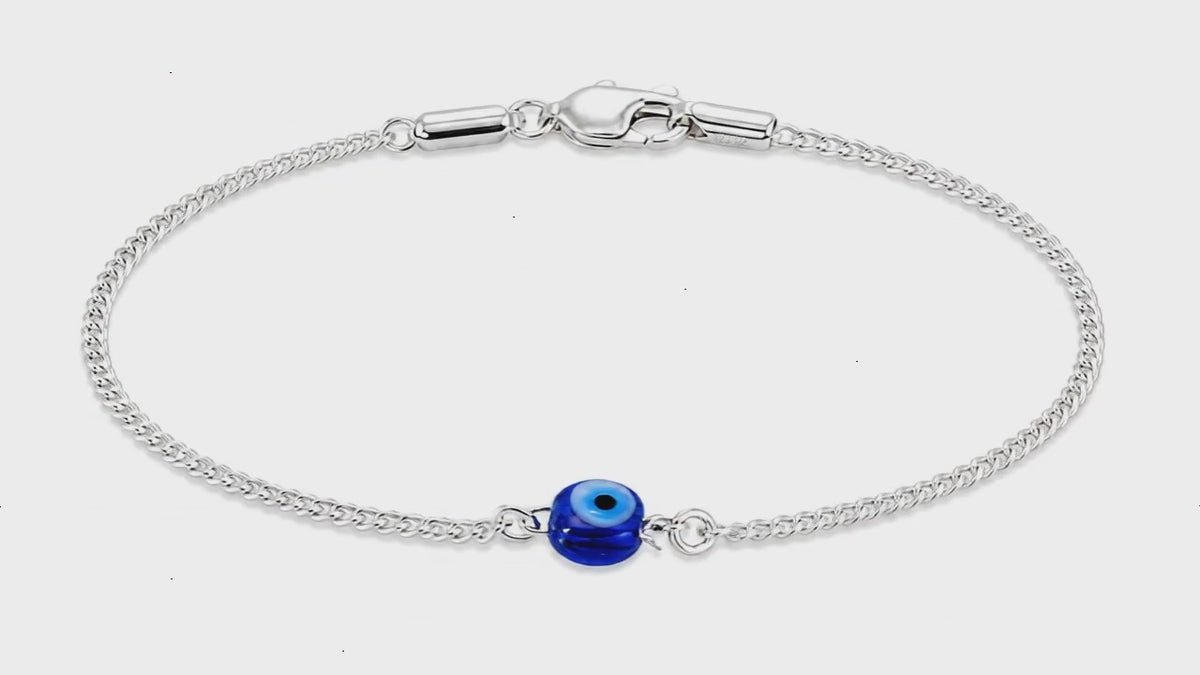Solo Watcher Silver Evil Eye Bracelet for Women 5