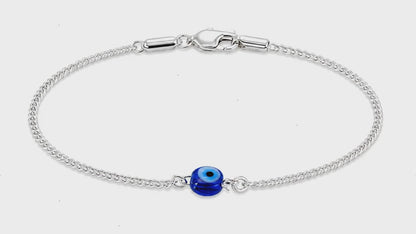 Solo Watcher Silver Evil Eye Bracelet for Women 5