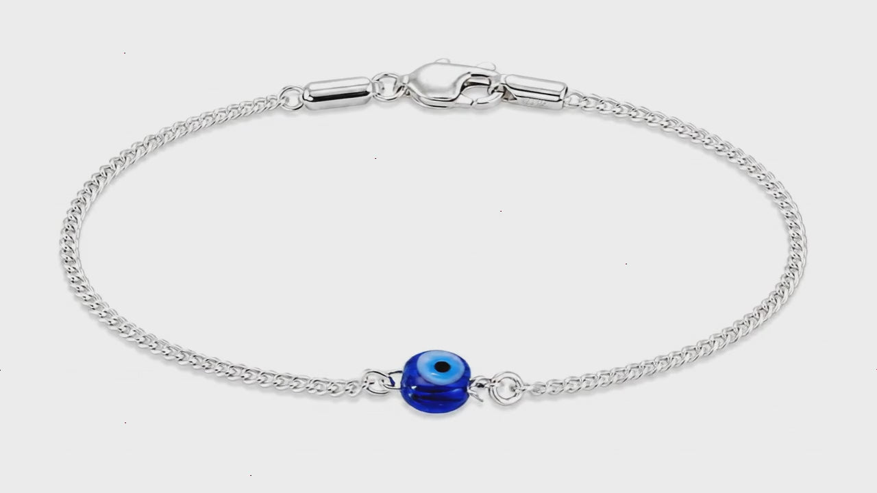 Solo Watcher Silver Evil Eye Bracelet for Women 5