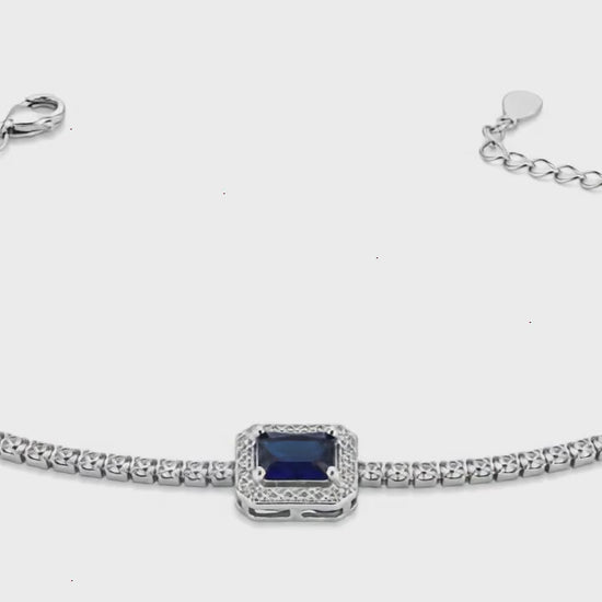 Pure Grace Studded Rhodium Bracelet for Women 5