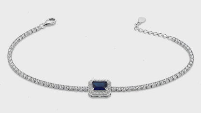 Pure Grace Studded Rhodium Bracelet for Women 5