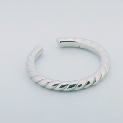 Braids Rhodium Toe Rings