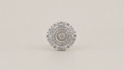 Blanca Adjustable Studded Cocktail Ring for Women 5