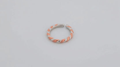 Braids Rose Gold + Rhodium Toe Rings 5