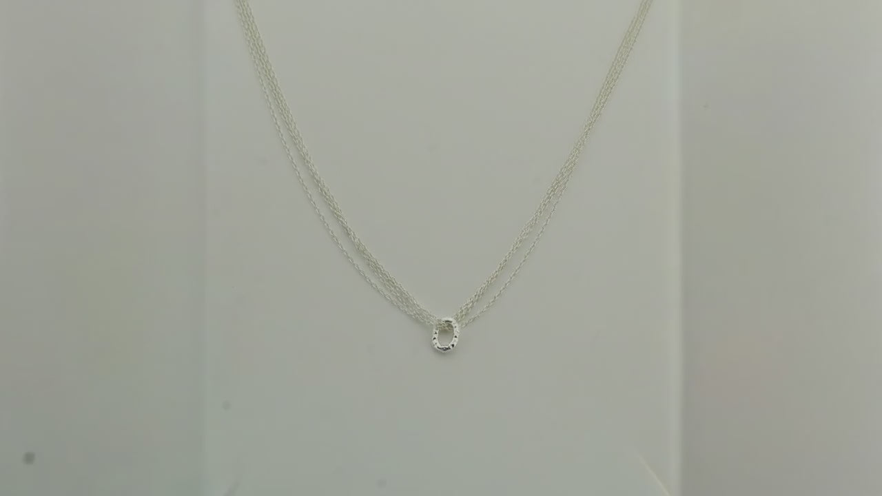 Hoop n' Bunch Silver Necklace 5