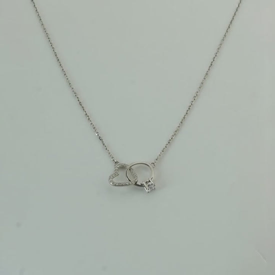 Commitment Rhodium Necklace 5