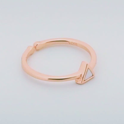 Angular Rose Gold Toe Rings