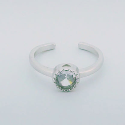 Iversion Rhodium Toe Rings