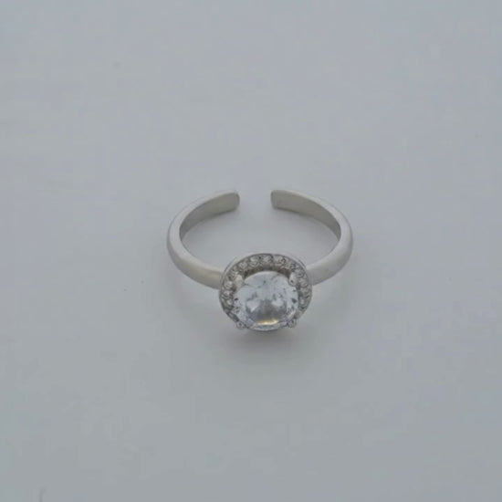 Opulence Rhodium Toe Rings 5