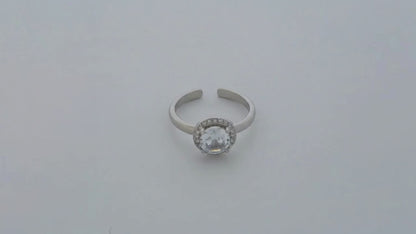 Opulence Rhodium Toe Rings 5