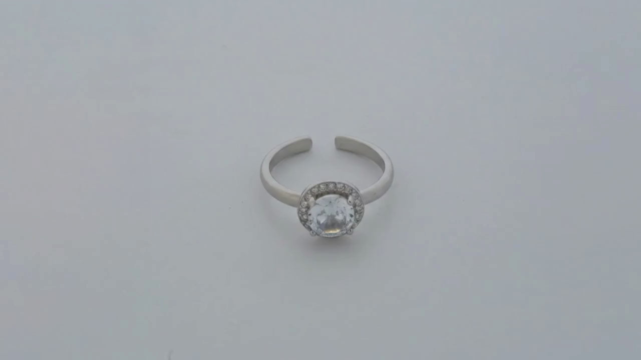 Opulence Rhodium Toe Rings 5