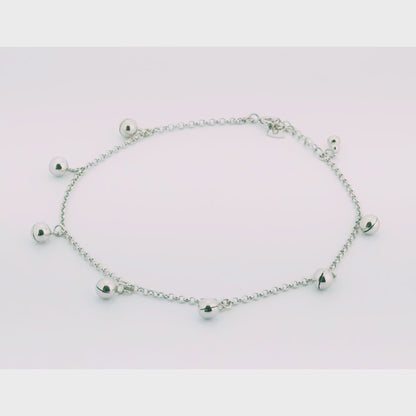 Jingle Rhodium Anklet
