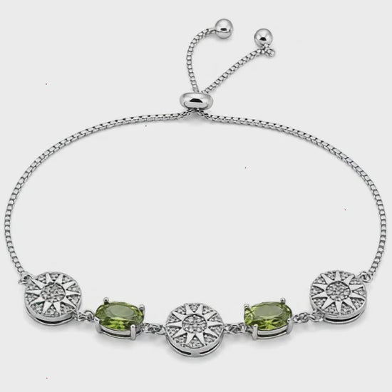Subtle Shine Studded Rhodium Bracelet for Women 5