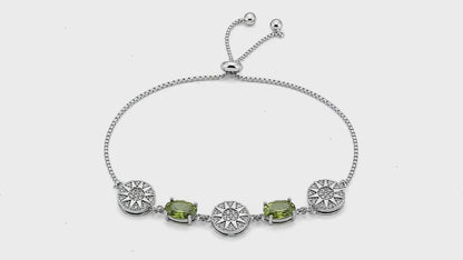Subtle Shine Studded Rhodium Bracelet for Women 5