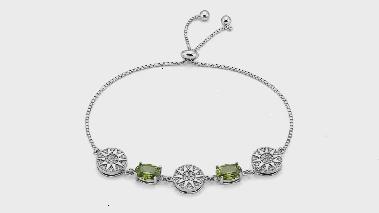 Subtle Shine Studded Rhodium Bracelet for Women 5
