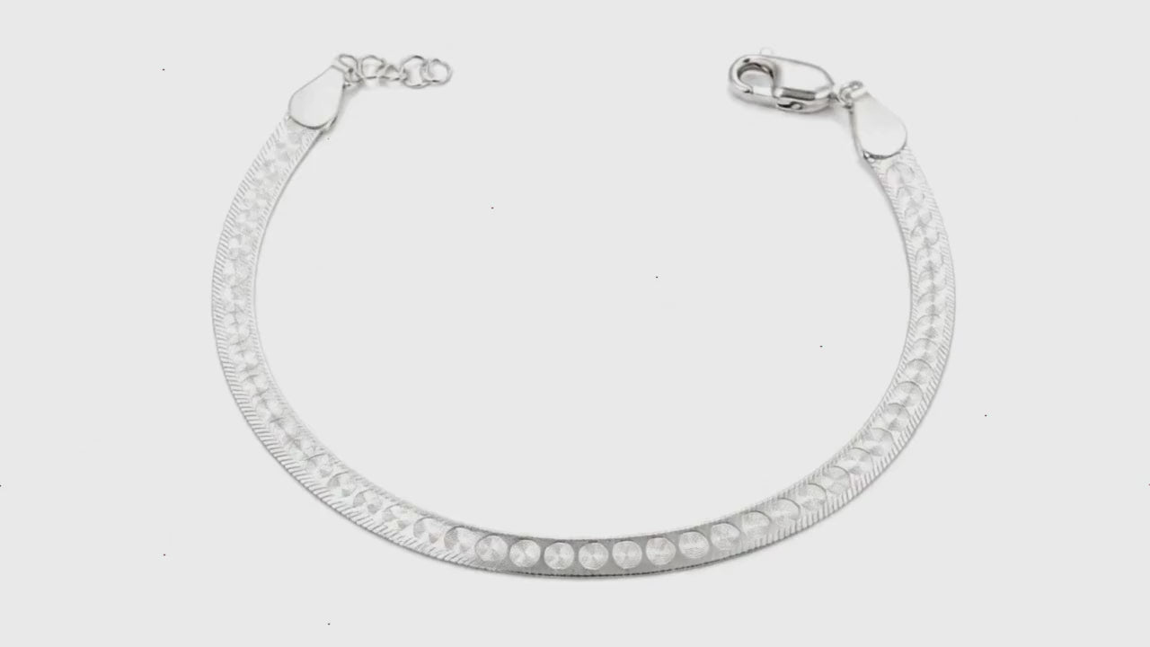 Sterling Strip Silver Bracelet for Women 5