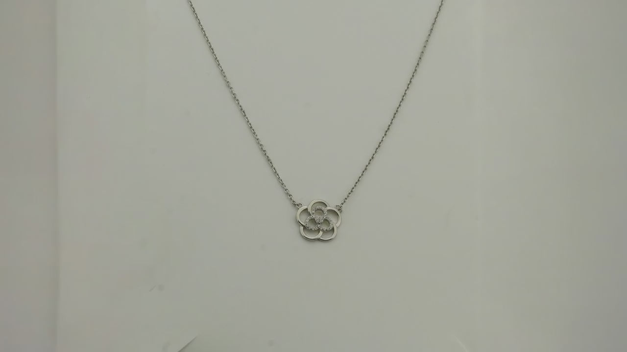 In Bloom Rhodium Necklace 5