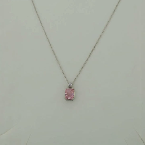 Impression Sakura Studded Rhodium Necklace 5