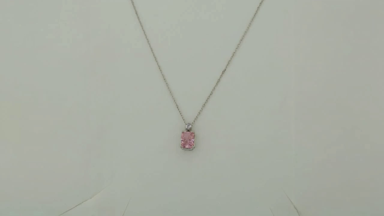 Impression Sakura Studded Rhodium Necklace 5