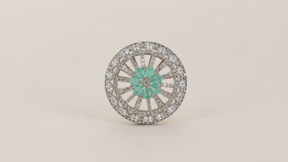 Reverie Adjustable Studded Cocktail Ring for Women 5