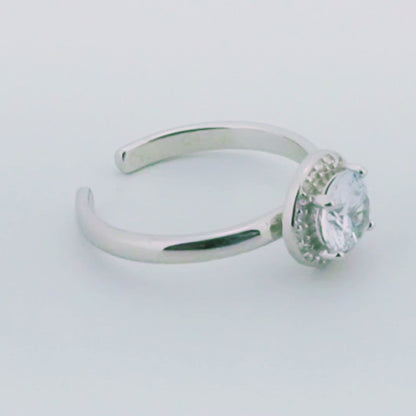 Opulence Rhodium Toe Rings