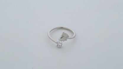 Nectar Rhodium Toe Rings 5