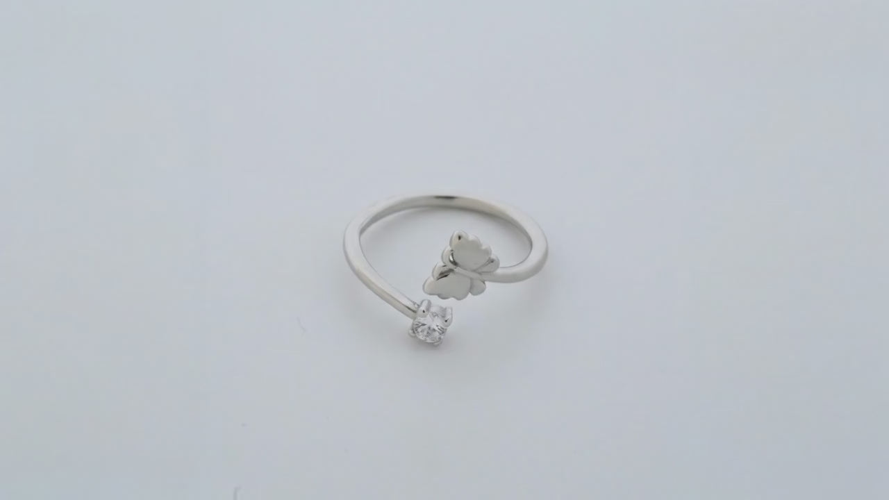 Nectar Rhodium Toe Rings 5