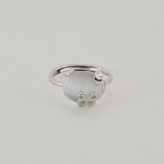 Embrace Me Moonstone Adjustable Ring for Women 5