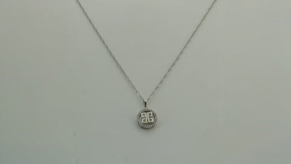 True Balance Studded Rhodium Necklace 5