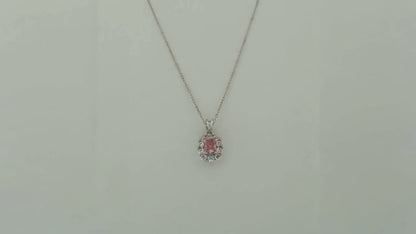 Affinity Sakura Studded Rhodium Necklace 5