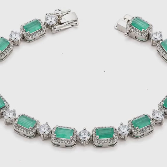 Bedazzle Me Studded Rhodium Bracelet for Women 5