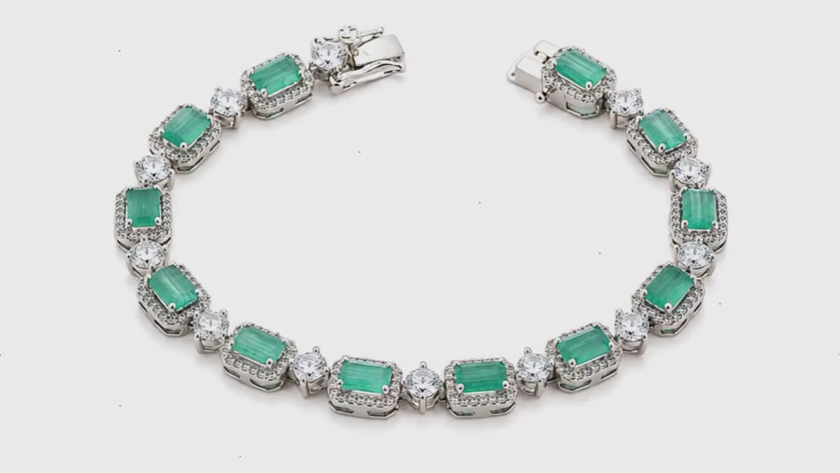 Bedazzle Me Studded Rhodium Bracelet for Women 5