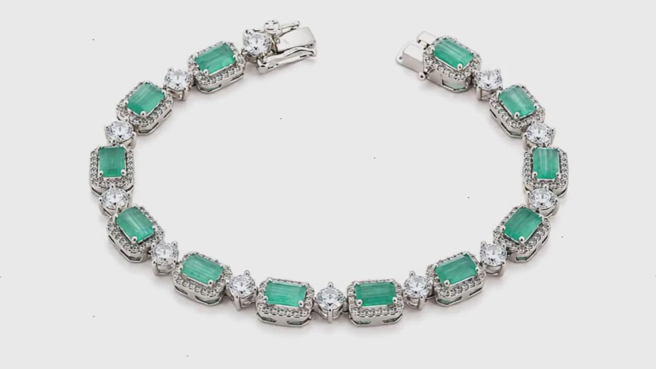 Bedazzle Me Studded Rhodium Bracelet for Women 5