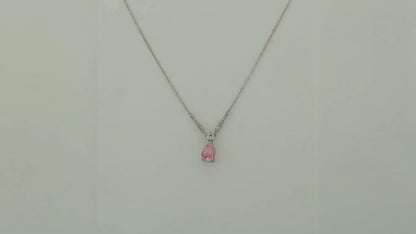 Desire Sakura Studded Rhodium Necklace 5