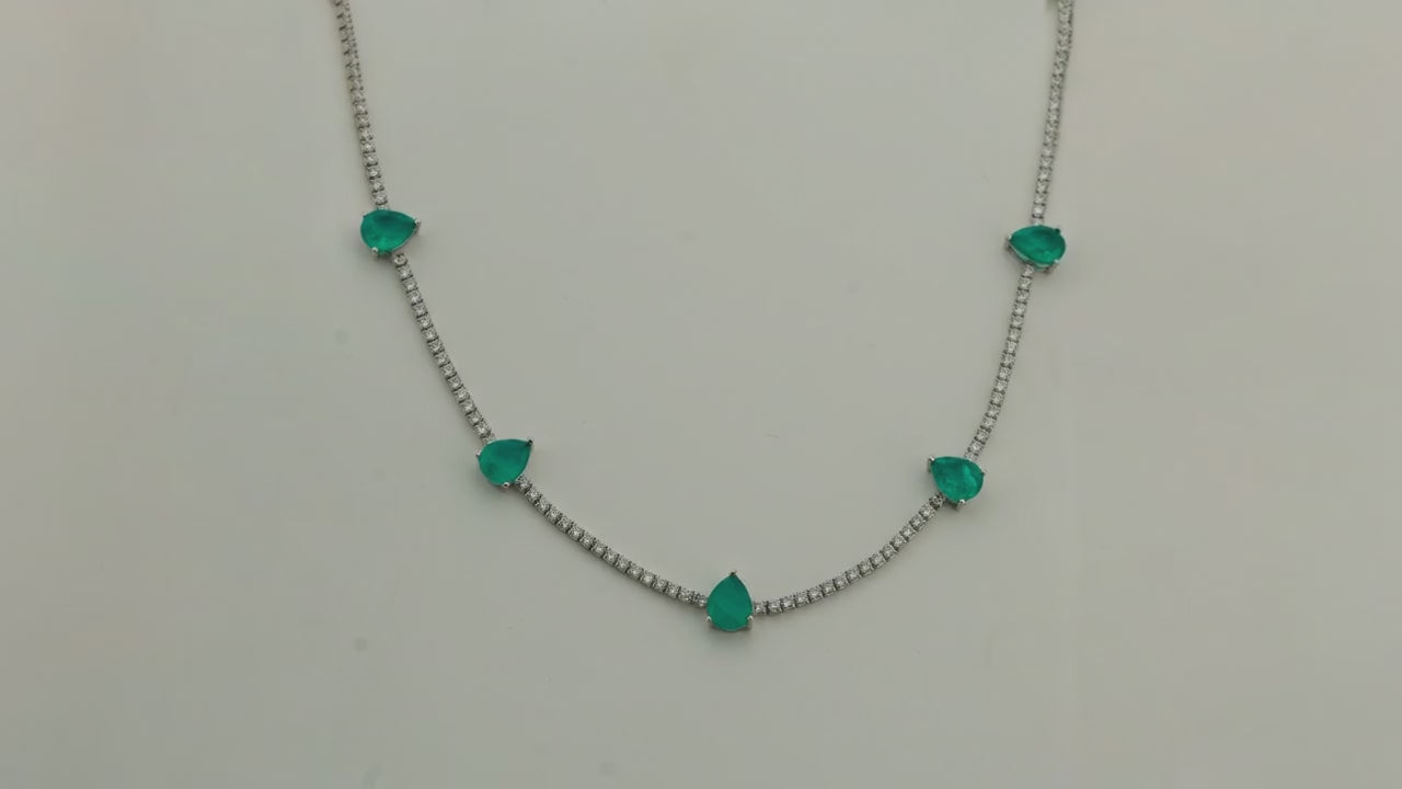 Highness Rhodium and Solitaire Necklace 5
