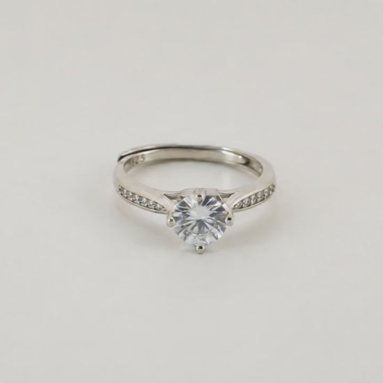 Proposal Solitaire Adjustable Ring for Women 5