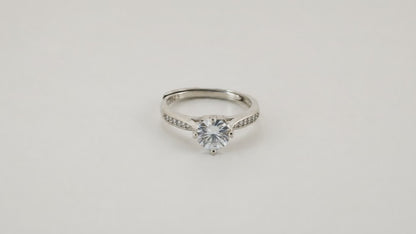 Proposal Solitaire Adjustable Ring for Women 5