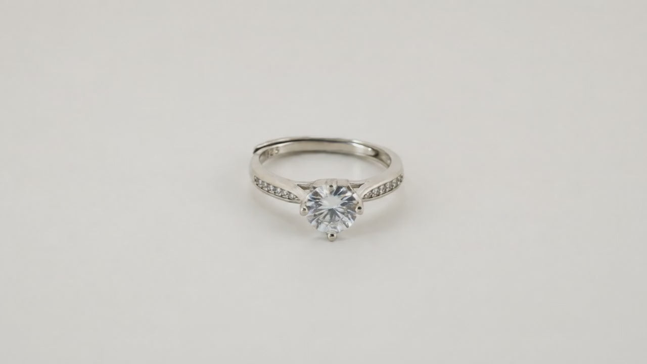 Proposal Solitaire Adjustable Ring for Women 5