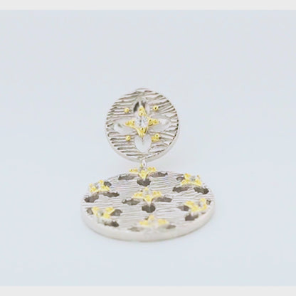 Starborn Rhodium Earrings