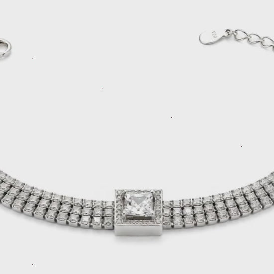 Starry Lane Rhodium Bracelet for Women 5