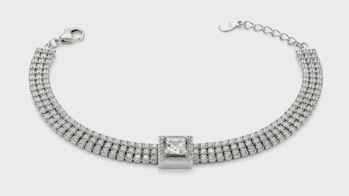 Starry Lane Rhodium Bracelet for Women 5